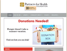 Tablet Screenshot of partnersfdn.org